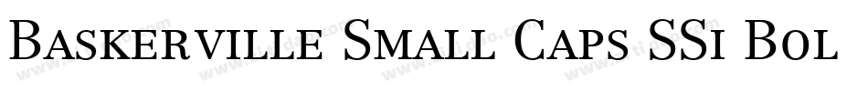 Baskerville Small Caps SSi Bold Small Caps字体转换